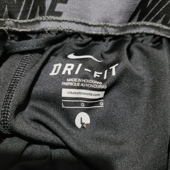 Men Size Large Nike Dri-fit Athletic Shorts Color Black - Picture 5 of 9